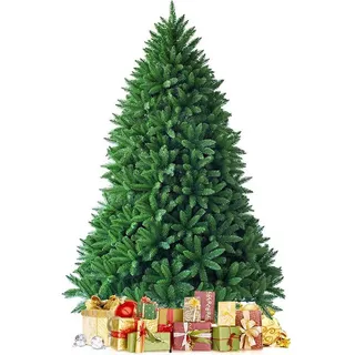 Costway Weihnachtsbaum mit Beleuchtung 210 cm