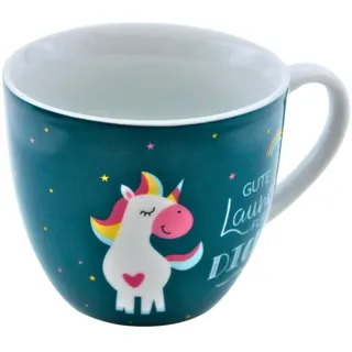 Dekohelden24 Kaffeetasse 0,4 l Grün