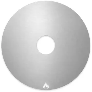 Grillrost.com Das Original Feuerplatte 100 cm Stahl Silber