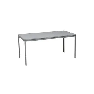 Gürkan Mehrzwecktisch grau rechteckig, Vierkantrohr grau, 180,0 x 80,0 x 75,0 cm