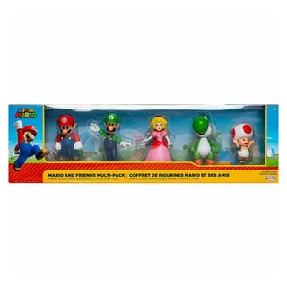 Nintendo Super Mario 5er-Set Spielfiguren 7 cm - Blau/Mehrfarbig