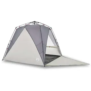 vidaXL Strandzelt 4 Personen Grau Quick Release Wasserdicht - Grau