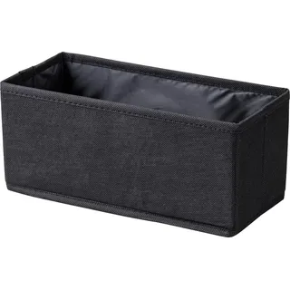 Fackelmann Universalkörbchen Textil 13 cm x 12 cm x 28 cm Schwarz