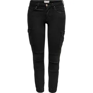 Only ONLMISSOURI REG ANK CARGO Hosen Schwarz 38