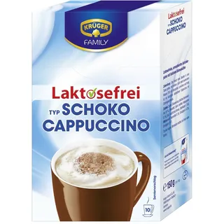 Krüger Cappuccino Schokolade enthält Koffein Laktosefrei 10x15g