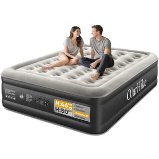 OlarHike Luftmatratze Selbstaufblasend, Luftbett Gästebett, Aufblasbares Matratze Zelt Sofa, Luftbett 2 Personen, Selbstaufblasbare Luftmatratze für Camping oder Heimgebrauch - 203 x 152 x 46 cm