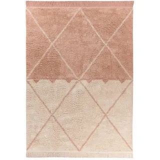 Kayoom Teppich Kayoom "Mylen 225", rosa Creme, altrosa), B:160cm H:20mm L:230cm, Baumwolle, Teppiche, Teppich