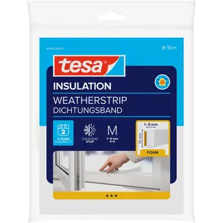 Tesa Dichtungsband 10 m x 1,5 cm Weiß