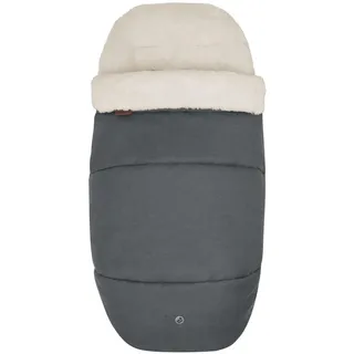 Maxi-Cosi kuschelig weicher 2-in-1 Fußsack, geeignet für alle Maxi-Cosi Kinderwagen, auch als Sitzpolster verwendbar, Black (schwarz)