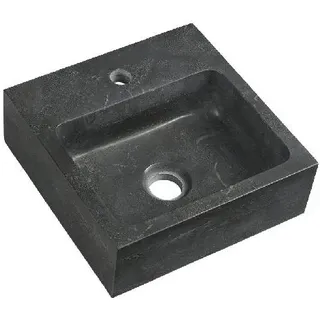 BLOK Stein-Waschtisch 30x30cm, Anthrazit schwarz - Schwarz
