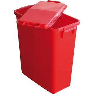 Abfall- u.Wertstoffsammler 60l H590xB285xT555mm PE rot GRAF - Rot
