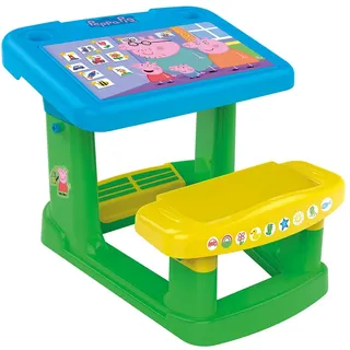 Chicos - Peppa-Pig-Kinderschreibtisch | Kinderschreibtisch | Mit Malvorlagen von Peppa und seinen Freunden | Spieltisch für Kinder | Maltisch für Kinder ab 2, 3 und 4 Jahren (51059)