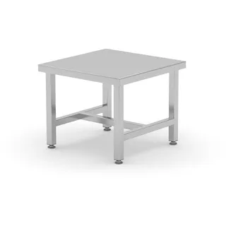 HENDI Topfständer, für große Töpfe, Verstellbare Füße, 550x550x(H)450mm, Edelstahl