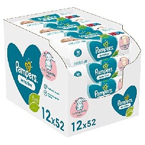 Pampers Sensitive Baby Feuchttücher, 624 Tücher (12 x 52) um 8,84 € statt 12,99 €