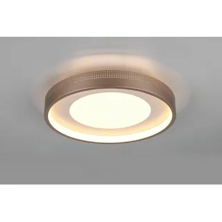 TRIO-Leuchten Deckenleuchte LED SOLEA DH 40x7.50 cm braun Deckenlampe - Braun