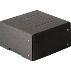 Bild von PureBox Black. Made in Germany. 85 mm. Aufbewahrungsbox mit Deckel aus stabilem Recycling-Karton Blauer Engel Vegan Geschenkbox Transportbox Schachtel Allzweckbox