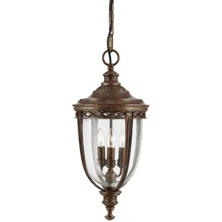 Elstead Lighting Aussenhängeleuchte , Bronzefarben , Metall, Glas , 68 cm , RoHS , Lampen & Leuchten, Außenbeleuchtung, Außendeckenleuchten