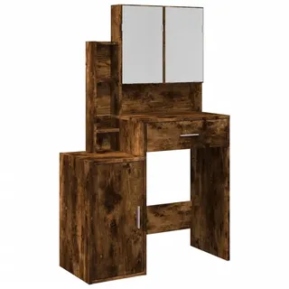 vidaXL Schminktisch mit Schrank Räuchereiche 80x35x132 cm - Braun