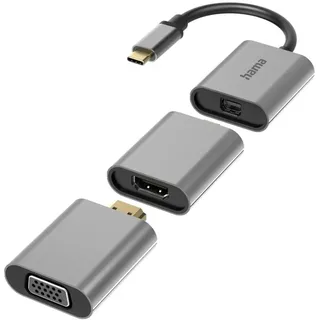 Hama 6in1 USB-C Multiport Adapter Anthrazit