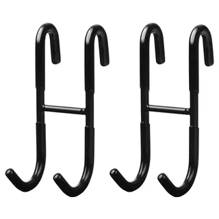 cocofy Handtuchhalter Duschwand schwarz 2er Set zum Einhängen, Handtuchhalter Dusche einhängen Haken Dusche Glaswand Haken für Duschwand Halterung Duschabzieher Duschkabine