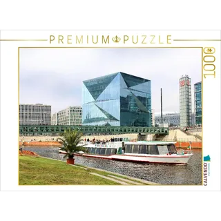 Calvendo Puzzle Cube Berlin am Hauptbahnhof der deutschen Hauptstadt 1000 Teile Lege-Größe 64x48cm Foto-Puzzle für glückliche Stunden