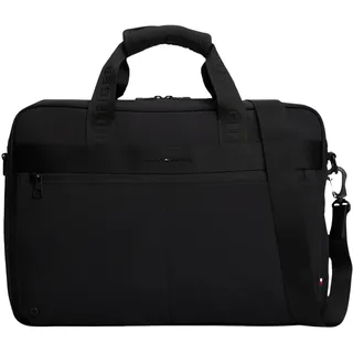 Tommy Hilfiger Herren Laptoptasche Commuter Computer Bag mit Schultergurt, Schwarz (Black), Einheitsgröße