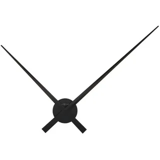 Nextime Wanduhr , Schwarz , Metall , 85x85x4.5 cm , RoHS, Ce , Dekoration, Uhren, Wanduhren