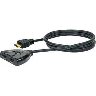 Schwaiger Automatischer HDMI-Umschalter 2 in 1 out Schwarz