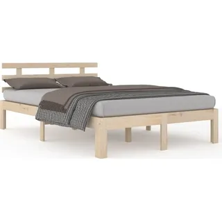 vidaXL Massivholzbett ohne Matratze 200x200 cm - Braun