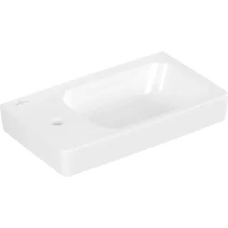 VB Handwaschbecken Architectura 480x275 mm re-eckig BP re 1HL. m. ÜL. Weiß Alpin - Weiß