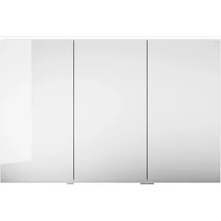 burgbad Eqio Spiegelschrank mit LED-Aufsatzleuchte, 3-türig, mittlerer Türanschlag links, 1200x800x170mm, SPGS120RF6582, Korpus: Weiß Matt