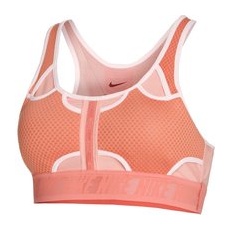 Nike Swoosh UltraBreathe Sport-BH Damen - Orange, Rosa, Größe XS