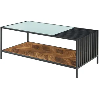 [en.casa] Pärghos Schwarz/Eiche 120 x 60 x 45 cm