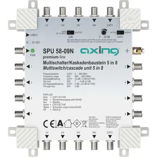 Axing SPU58-09N Multischalter Stand-Alone/Kaskadenbaustein, 5 in 8, premium-line SPU05809N SPU 58-09N