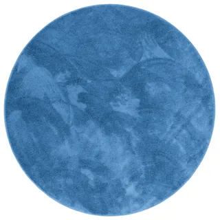 Snapstyle Hochflorteppich 200 x 200 cm Blau