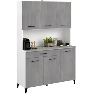 Parisot Küchenzeile Malice 120 cm grau