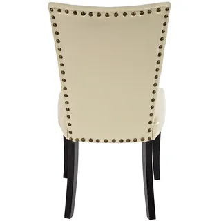 MCW Esszimmerstuhl Chesterfield Kunstleder Beige 2er-Set