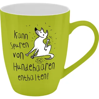 GRUSS & CO Becher mit Motiv 'Hundehaare' 0,35 l Mehrfarbig 2 St.