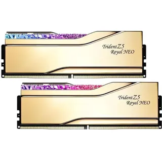 G.SKILL DIMM 32 GB DDR5-8000 (2x 16 GB) Dual-Kit (gold, F5-8000J3848H16GX2-TR5NG, Trident Z5 Royal Neo, AMD EXPO)