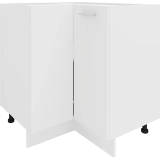 VCM Eckschrank 76 x 76 x 82 cm Weiß