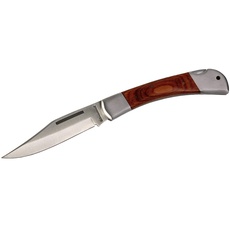 SCHWARZWOLF OUTDOOR Messer Taschenmesser Holzgriff 9,5cm Klinge Jagd -Messer Klappmesser Outdoor -Messer Holz -Griff edel Jaguar (Gross)