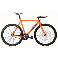 FabricBike Light - Fixed Gear Fahrrad, Single Speed Fixie Starre Nabe, Aluminium Rahmen und Gabel, Räder 28", 4 Farben, 3 Größen, 9.45 kg (Größe M) (M-54cm, Light Army Orange)