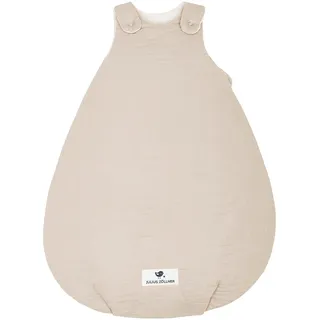 Julius Zöllner Baby Schlafsack Musselin Sand 50/56