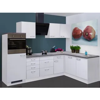 Flex-Well Winkelküche L-Form 280 cm Weiß
