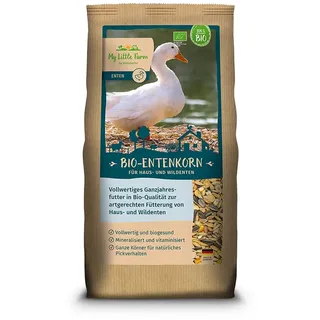 My Little Farm Bio-Entenkorn, 2 kg, vollwertiges Ganzjahresfutter für Enten, bedarfsgerecht mineralisiert und vitaminisiert, Alleinfuttermittel in Bio-Qualität