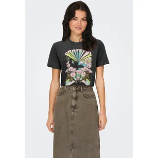 Only Damen, Onllucy Life Reg S/S Top JRS Noos, Black, Small