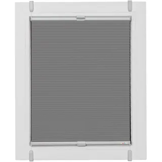 Plissee SUNLINES "Start-up Style Honeycomb", bunt (grau, silberfarben, silberfarben), B:82cm H:165cm, Obermaterial: 100% Polyester, Plissees, Plissee, verspannt mit Simply-Fix Klemmträger, Wabenplissee, nach Maß