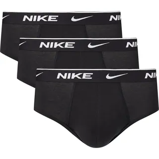 Nike Herren Everyday Cotton Stretch Briefs, 3Pk, Black, M