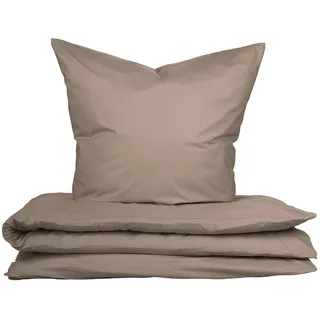 SCHIESSER uncover by SCHIESSER Bettwäscheset Soho - Renforcé - 2-teilig - 135 x 200 cm - Taupe