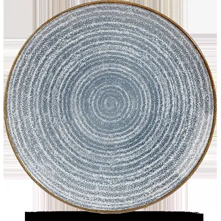 Churchill Super Vitrified Studio Prints Homespun Teller Flach Coup 16,5cm, 12 Stück, Schiefer Blau